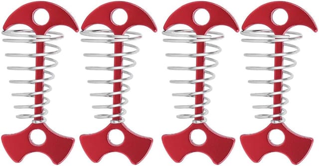 Lot De 4 Piquets D’ancrage Pour Terrasse Et Camping, Crochets À Corde Pour Fixation De Tente Et Bâche Extérieure