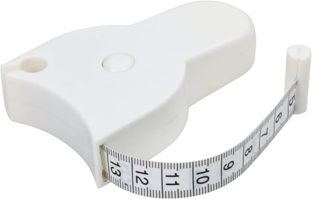 Mètre Ruban Pour Mensurations Corporelles Pour Perte De Poids Centimètres D Un Côté Pouces De L Autre Blanc Pratique Et Précis