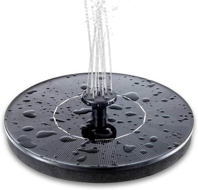 Pompe Solaire Un Virgule Quatre Watts Pour Bain D Oiseau Avec Quatre Buses Pour Bassin Et Étang