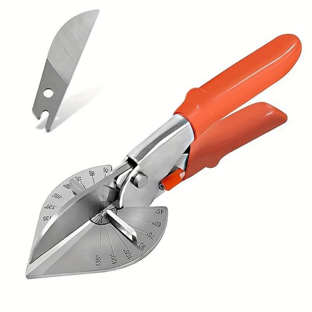 Cisailles À Onglet Réglables 45-135° - Coupe Pvc Et Garnitures Avec Verrouillage Sécurité