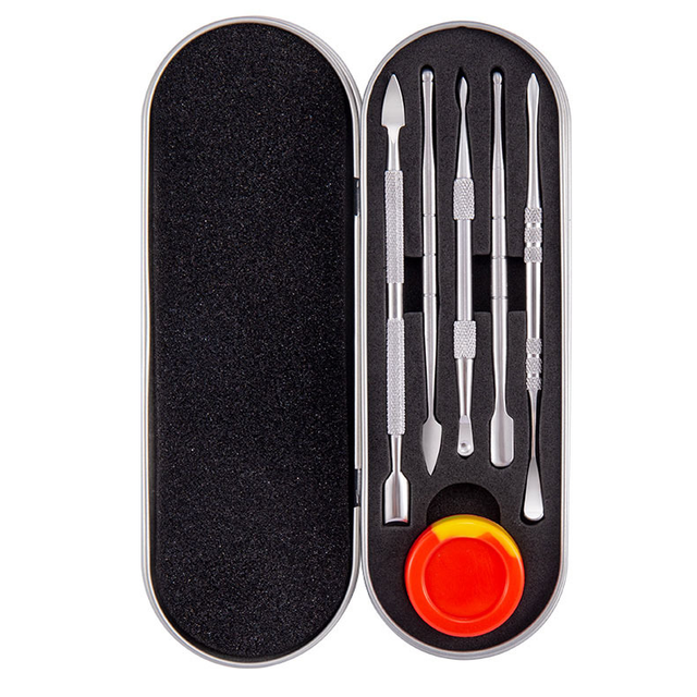 Outils De Sculpture Sur Cire, Ensemble De 5 Outils À Double Extrémité En Acier Inoxydable Avec 1 Récipient En Silicone Pour La Sculpture Sur Cire, Argile Et Céramique.