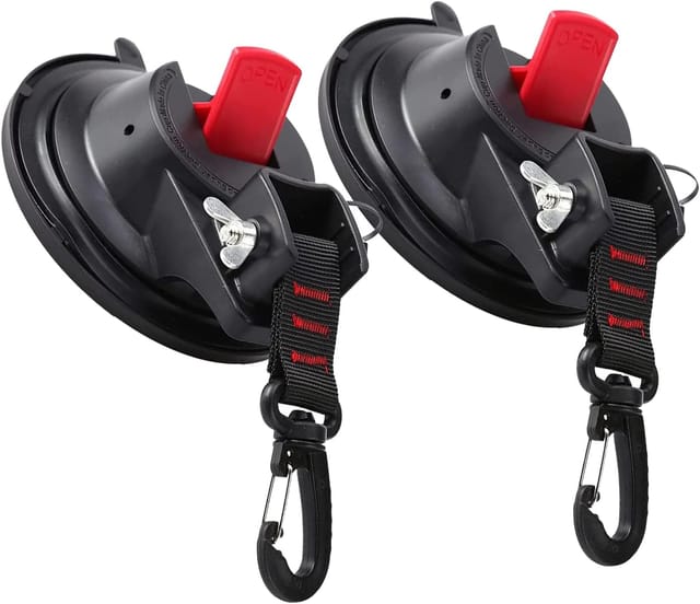 Lot De 2 Ventouses Super Fortes Pour Camping Et Extérieur, Fixation Multifonction Pour Bâche, Parasol Et Équipements Divers
