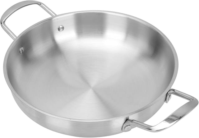 Poêle Universelle En Acier Inoxydable Pour Paella Et Service, Compatible Four, Idéale Pour Cuisson Et Présentation