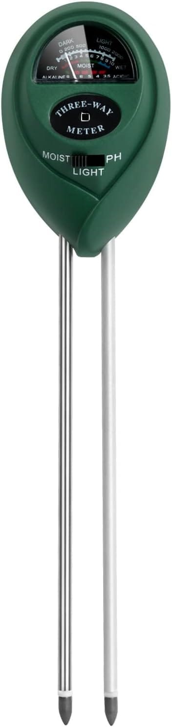 Testeur D Humidité Trois En Un Pour Plante Mesure Humidité Lumière Et Ph Du Sol Pour Jardin Et Pelouse Intérieur Extérieur