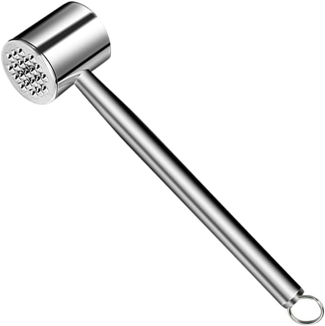Marteau À Viande Double Face En Acier Inoxydable Pour Attendrir Le Steak Et Les Escalopes Outil Cuisine