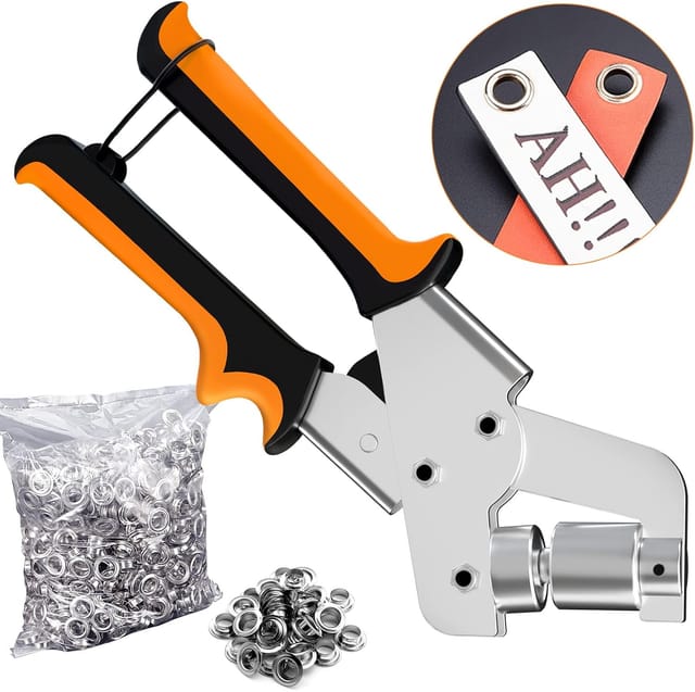 Pince À Œillets Professionnelle Avec Six Cents Œillets Pour Bâche Cuir Et Rideau Outil De Fixation Pour Toile Et Tissu