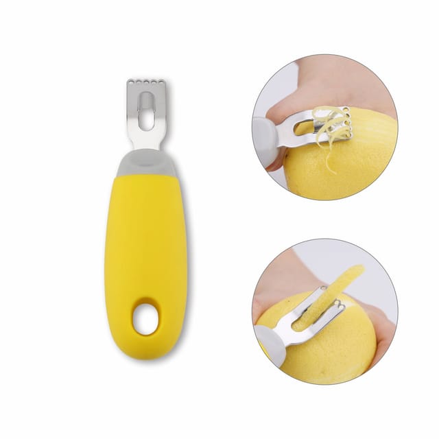 Éplucheur Citrons/agrumes Lame Fente Spéciale - Pivotant Tranchant, Gain De Temps Bars Et Cocktails