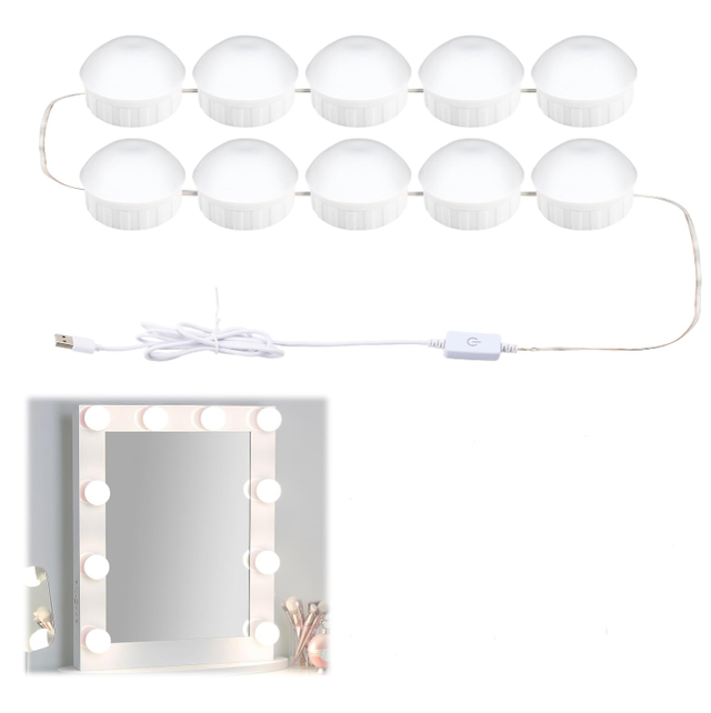 Éclairage Led Pour Miroir De Maquillage, Éclairage Pour Coiffeuse, Éclairage D'Appoint Pour Salle De Bain, Éclairage À Trois Tons