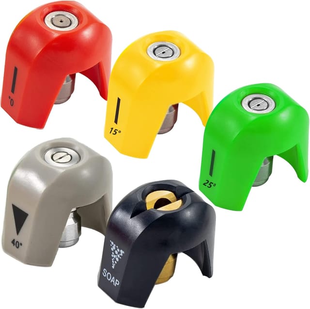 Lot De 5 Embouts De Buse À Connexion Rapide Spx3000-tps Pour Nettoyeurs Haute Pression, Compatibles Avec Les Nettoyeurs Haute Pression Sun Joe Série Spx 3000 Et Universels.