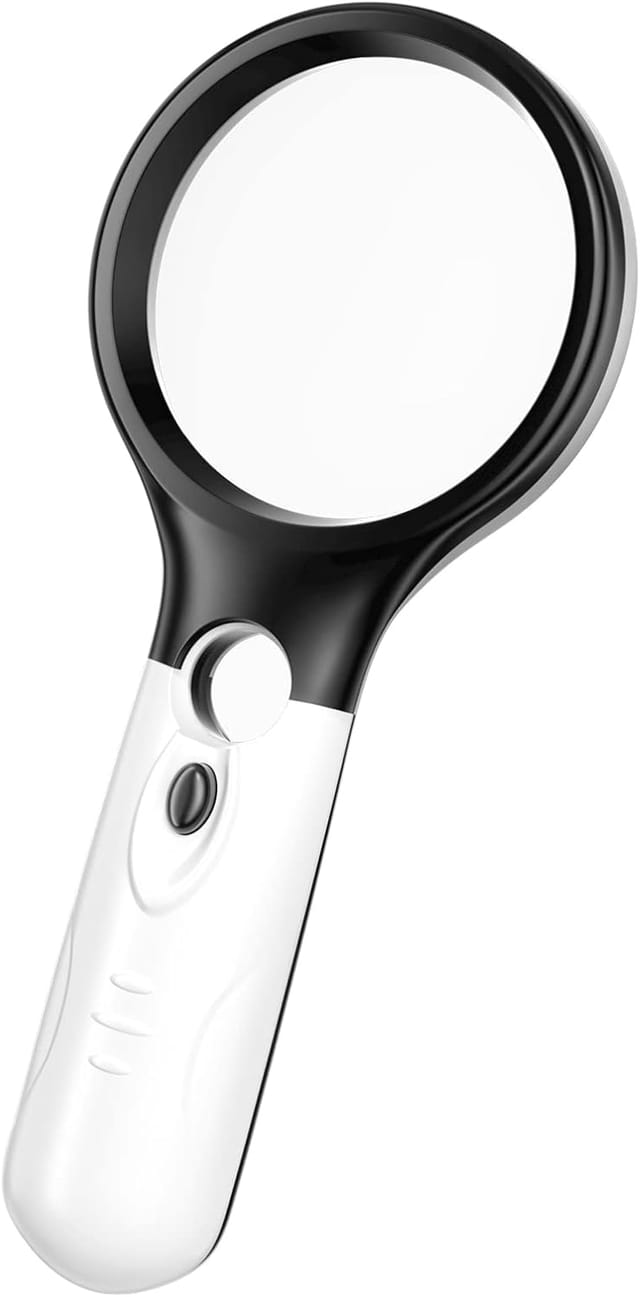 Loupe Lumineuse Avec 3 Led, Grossissement 3x Et 45x, Portable Et Haute Définition Pour Lecture, Bijoux Et Collection