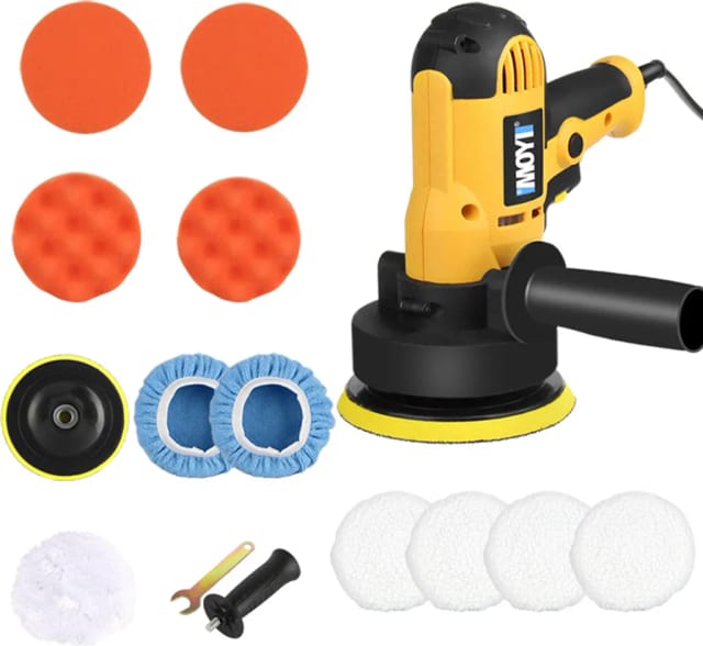Polisseuse Sept Cents Watts Vitesse Variable Avec Balles Laine Et Quatre Disques Mousse Pour Carrosserie Et Finition