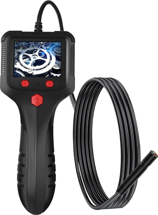 Caméra Endoscope P100 Avec Lumière Deux Mètres Huit Millimètres 1080p Six Leds Dimmables Écran Ips 2,4 Pouces Étanche Ip67