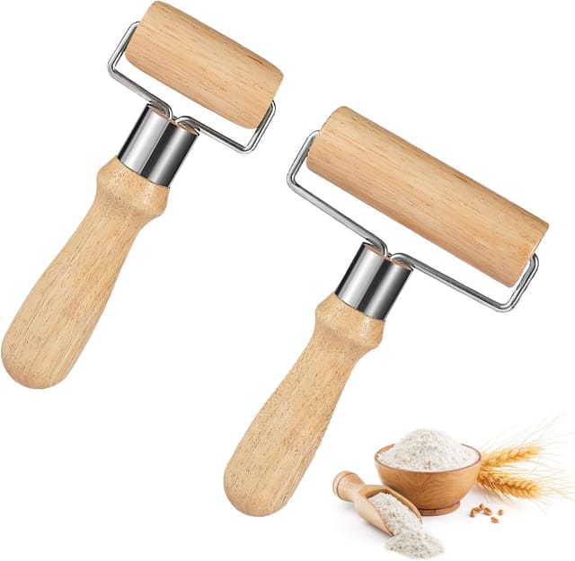 Lot De 2 Rouleaux À Pâtisserie, Petit Et Moyen, Pour Fondant, Pizza, Gâteau, Pâtes Et Pâte Brisée.