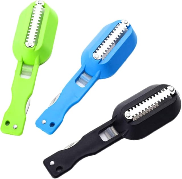 Lot De 3 Couteaux Écailleur À Poisson En Acier Inoxydable, Outil Multifonction Pour Nettoyage En Cuisine Et Restaurant