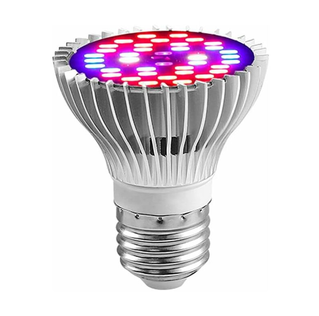 Lampe De Culture Led À Spectre Complet 30 W Pour Plantes D'Intérieur, Légumes Et Fleurs, Ampoule Led E27 Pour Serre Hydroponique, Durable Et Haute Efficacité.
