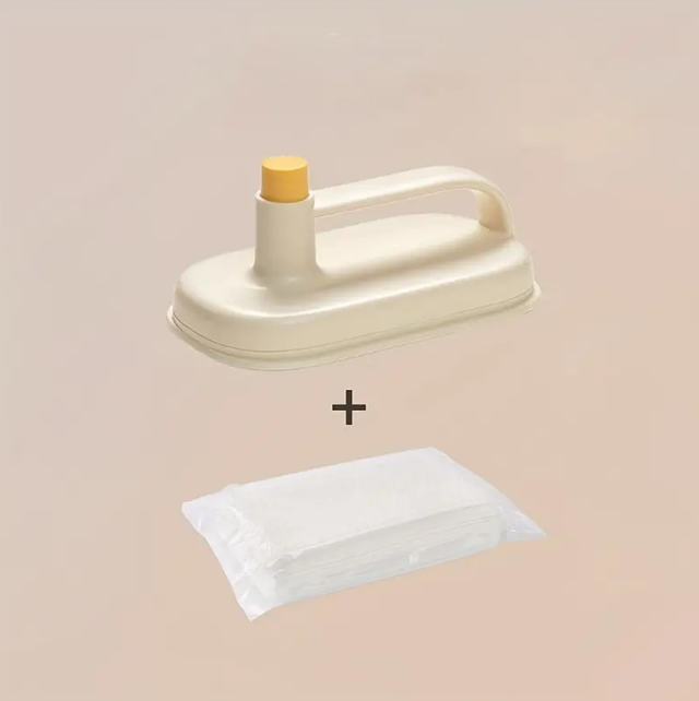 Brosse Magique Avec 50 Lingettes De Rechange Jetables, Brosse Essuie-tout Jetable Pour Éliminer Les Taches De Graisse Tenaces Dans La Cuisine, Outil De Nettoyage