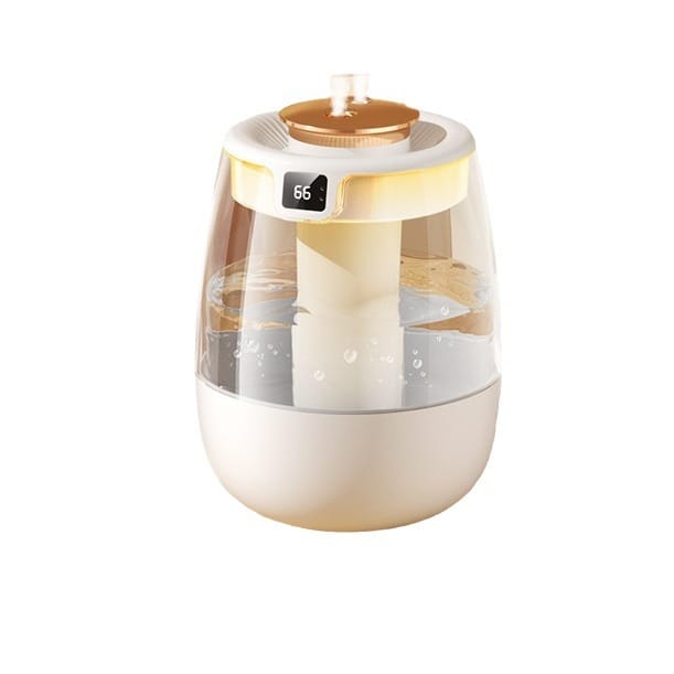 Humidificateur Double Brumisateur Grande Capacité Avec Lumière D'Ambiance Pour La Maison, La Chambre Et Le Dortoir, Contrôle De L'Humidité, Aromathérapie, Usb