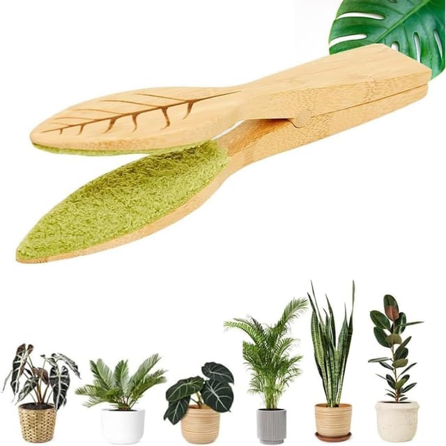 Pinces De Nettoyage De Feuilles, Pinces De Nettoyage De Feuilles Pour Plantes D'Intérieur, Nettoyeur De Peluches Pour Feuilles De Plantes, Pinces De Nettoyage En Forme De Feuille