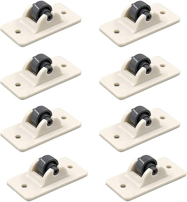 Lot De 8 Galets Auto-adhésifs Tournants Beige, Roulettes Pour Meubles Et Boîtes De Rangement