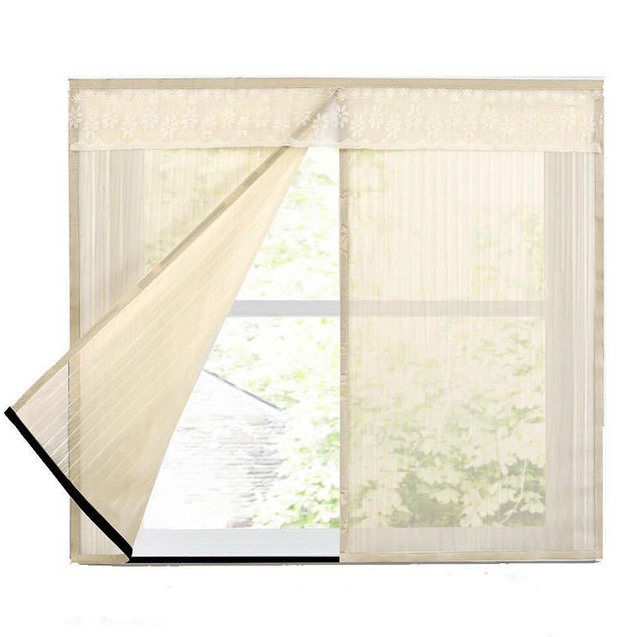 Rideau Anti-moustiques, Moustiquaire 80 X 100 Cm, Rideau De Fenêtre Anti-insectes, Moustiquaire Magnétique Avec Fermeture Velcro