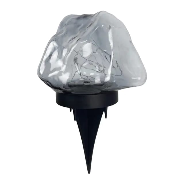 Lampe Led Solaire En Forme De Gemme Plastique Etanche Ip44 Pour Jardin Cour Et Allée Deco Exterieure Pour Mariage Et Noel