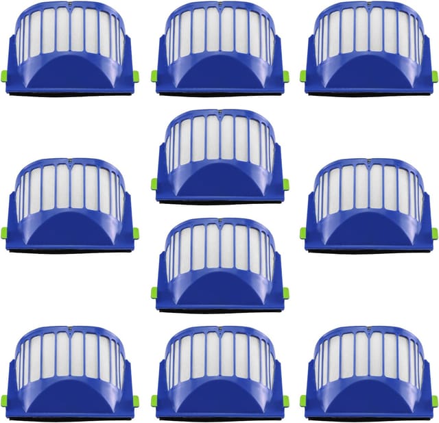 Filtres De Rechange Pour Aspirateurs Irobot Roomba Séries 500 Et 600 (modèles 536, 550, 595, 614, 618, 620, 630, 635, 645, 650, 655, 660, 665, 671, 675, 677, 680, 690, 694 Et 695), Lot De 10