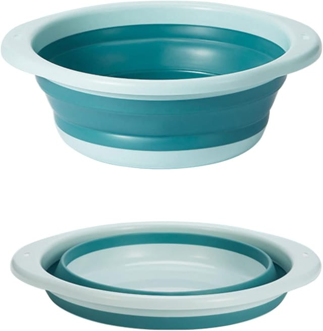 Bassine Pliable Ronde Taille Moyenne Multifonction Pour Laver Les Légumes La Vaisselle Et Le Linge Bol Rétractable Portable Et Pratique