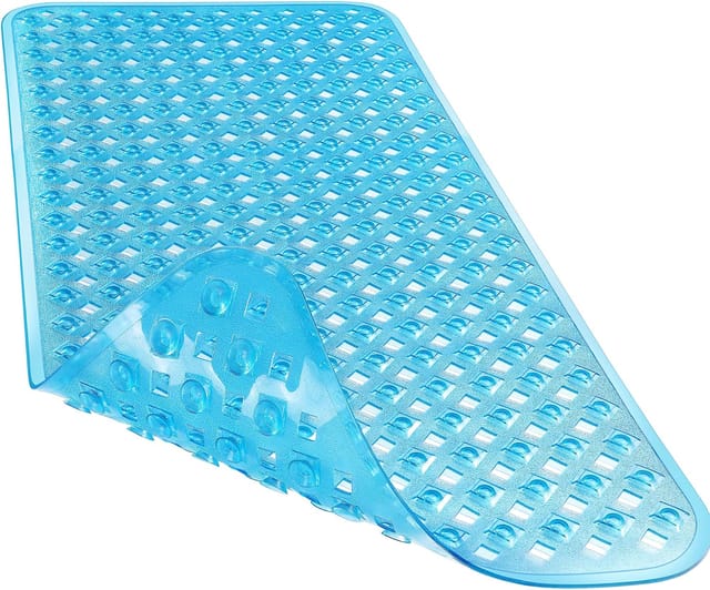 Tapis De Douche Antidérapant Original Avec Trous De Drainage Ventouses Lavable En Machine Sans Bpa Ni Latex