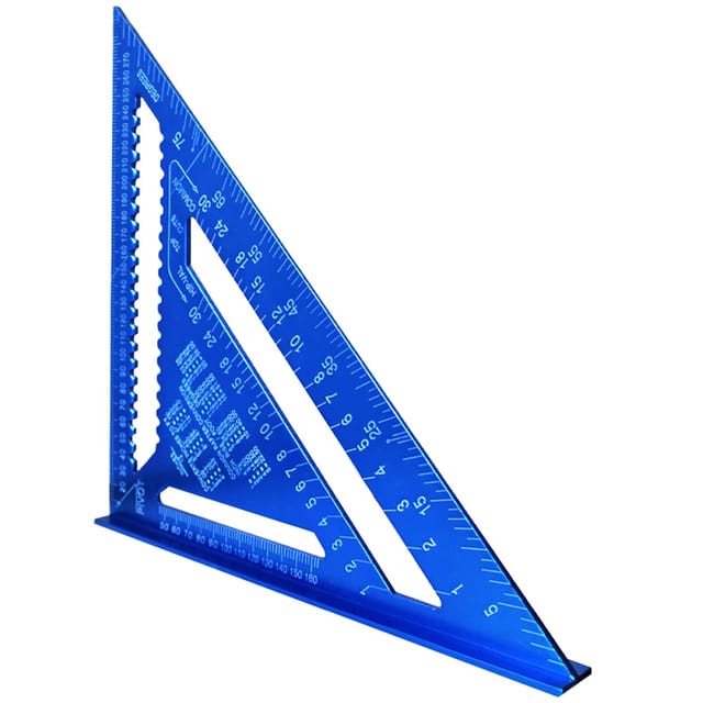 Équerre Triangulaire Bleue En Alliage D Aluminium Pour Ingénieur Et Menuisier Outil De Mesure De Précision