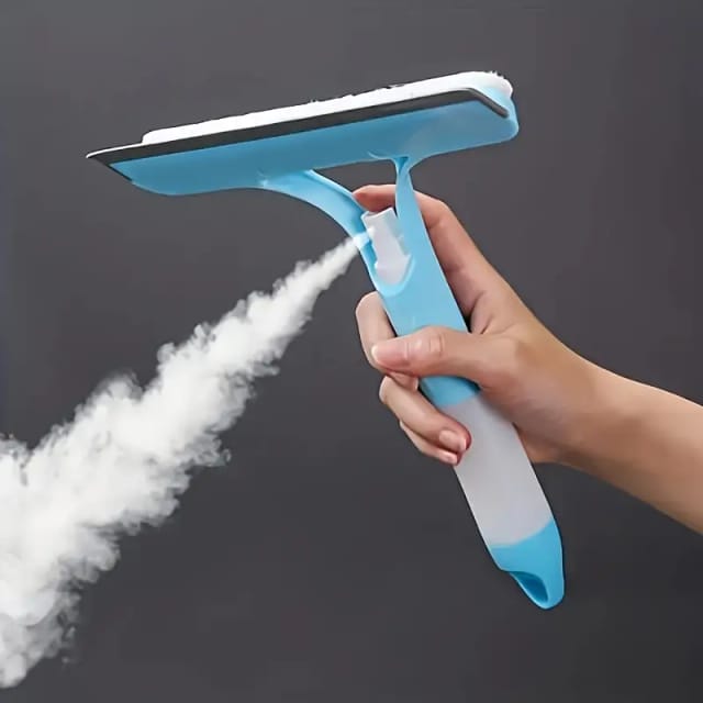 Nettoyeur Trois En Un Pour Vitres Avec Grattoir Et Vaporisateur Outil Multifonction Pour Carreaux Miroirs Et Pare Brise Accessoire Ménager