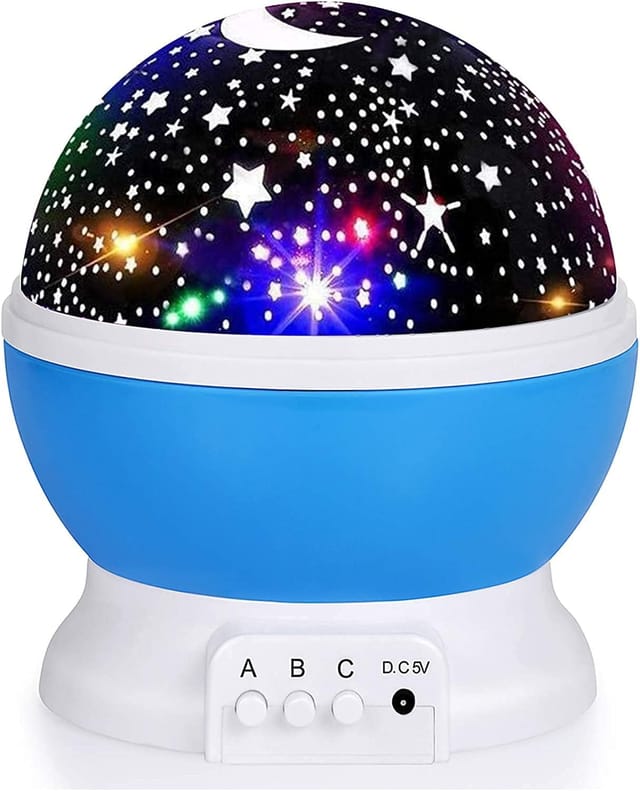 Veilleuse Étoile Pour Enfant, Projecteur D'Étoiles Rotatif À 360 Degrés, Idéale Pour La Chambre De Bébé Et La Décoration De Fêtes