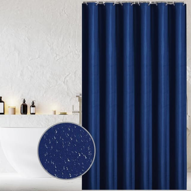 Rideau De Douche En Textile, Rideau De Bain Anti-moisissure, Imperméable, Rideau De Douche Pour Baignoire Avec 8 Anneaux, 180 X 200 Cm