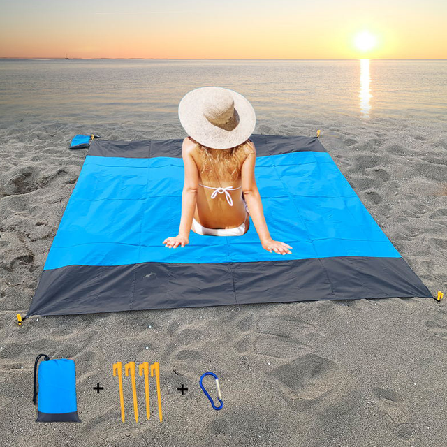 Couverture De Pique-nique Imperméable, Couverture De Plage, Tapis De Plage, Couverture De Camping Ultralégère Et Compacte Pour Les Vacances À La Plage Et Le Camping