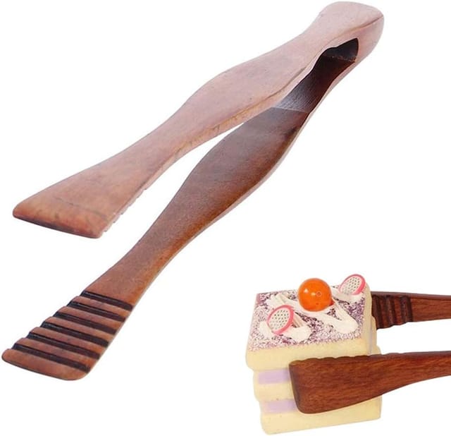 Pince À Salade Et Service En Bois, Ustensiles Pour Barbecue, Buffet Et Pâtisserie, Design Naturel Et Élégant