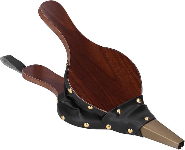 Petit Ventilateur Manuel En Bois Pour Barbecue Et Cheminée Soufflet De Poche Pour Camping Et Grillade