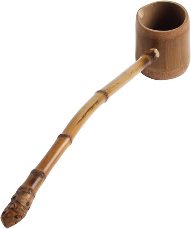 Cuillère Longue En Bambou Pour Réservoir D’eau, Arrosoir De Jardin Et Accessoire De Cérémonie Du Thé, Naturel Et Élégant