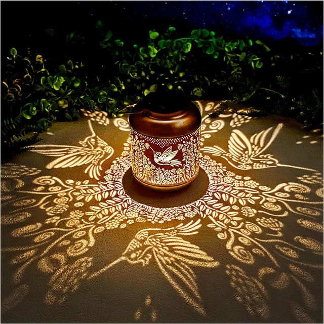 Lanternes Solaires Colibri D'Extérieur Étanches À Suspendre, Cadeaux Colibri Pour Femmes Et Hommes, Lanternes Led Décoratives En Métal En Forme D'Oiseau...
