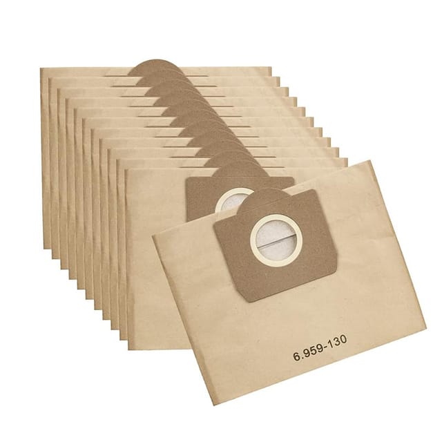 12 Pièces Compatibles Avec Le Sac Filtrant Pour Aspirateur Karcher 6.959‑130.0 Wd3200 Wd3300