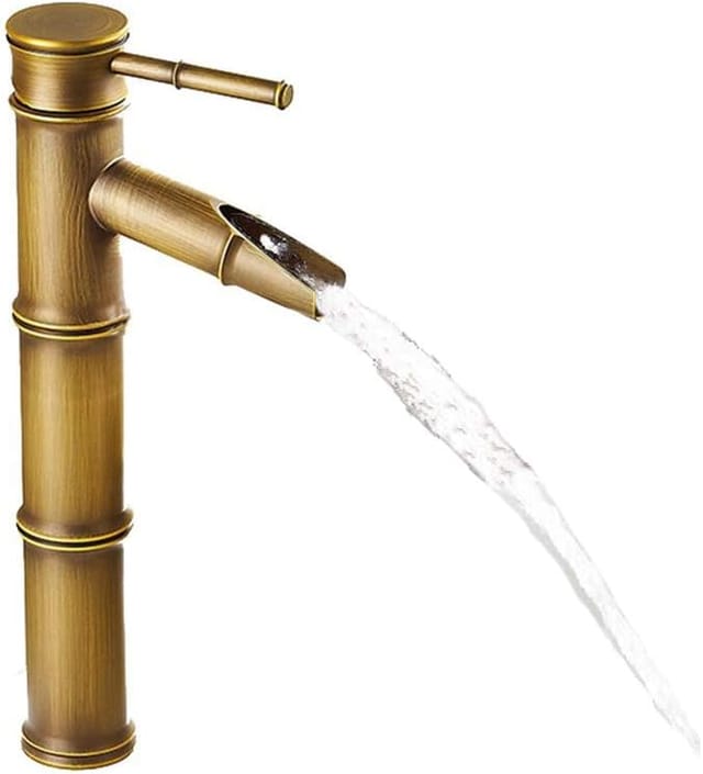 Robinet En Bronze Antique Style Bambou, Mitigeur En Laiton Pour Cuisine, Salle De Bain Et Hôtel, Design Rétro