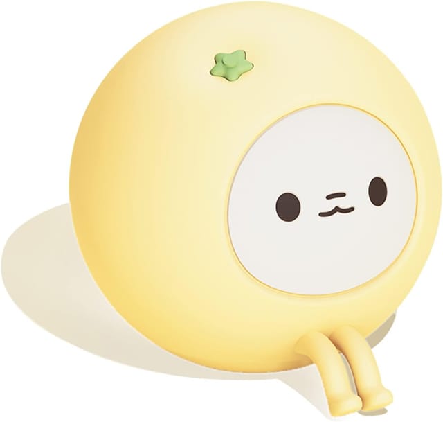 Veilleuse Citron Mignonne Pour Enfants, Luminosité Réglable, Commande Tactile, Silicone Alimentaire, Rechargeable, Veilleuse Portable Pour Bébé
