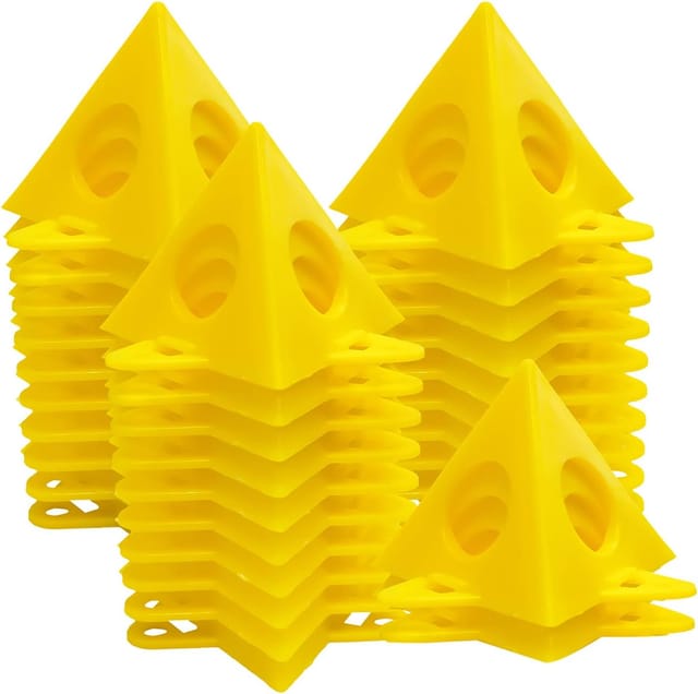 32 Supports De Peinture Pyramidaux, Supports De Peinture Pour Peintre, Mini Supports Coniques Pour Toiles Et Rehausseurs De Porte, Pour Verser La Peinture Dans Les Meubles.