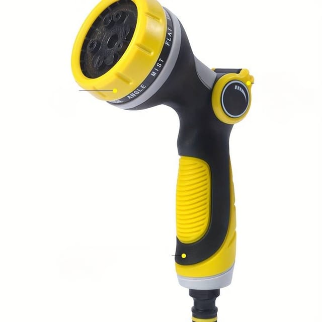 Pistolet D'Arrosage Multifonctionnel Pour Jardin, Douchette De Jardin, Pistolet De Lavage De Voiture, 10 Fonctions, Idéal Pour Le Nettoyage De La Maison Et Du Jardin.