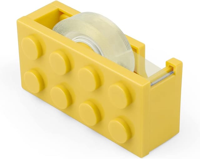 Distributeur De Ruban Adhésif Jaune En Forme De Brique Pour Bureau Restaurant Et Fleuriste Accessoire Pratique