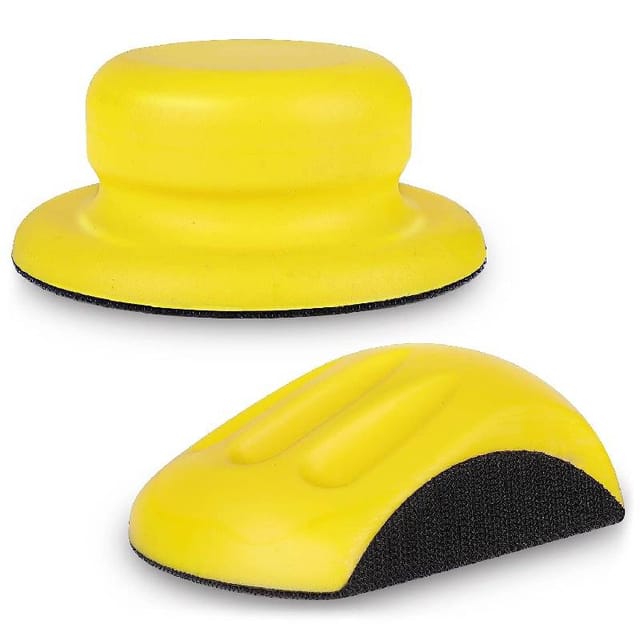 Bloc De Ponçage Manuel Auto-agrippant De 12,7 Cm (5 Pouces), Plateau De Ponçage Rond Avec Support Auto-agrippant Pour Meuleuses Et Polisseuses, Pour Le Travail Du Bois.
