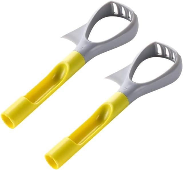 Lot De 2 Coupe-avocat Multifonction En Inox, Outil Pour Retirer Le Noyau Et Trancher, Accessoire De Cuisine Pratique