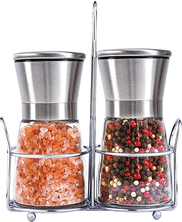 Moulin À Épices Manuel Avec Broyeur En Céramique Réglable, Outil De Cuisine Pour Sel Et Poivre Fraîchement Moulus
