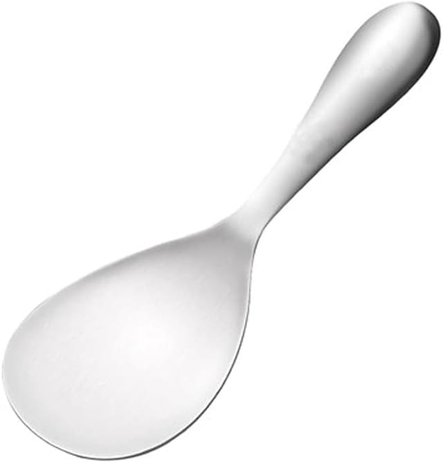Cuillère De Service En Acier Inoxydable Trois Cent Quatre Pour Soupe Risotto Et Riz Outil De Cuisine Élégant Et Robuste