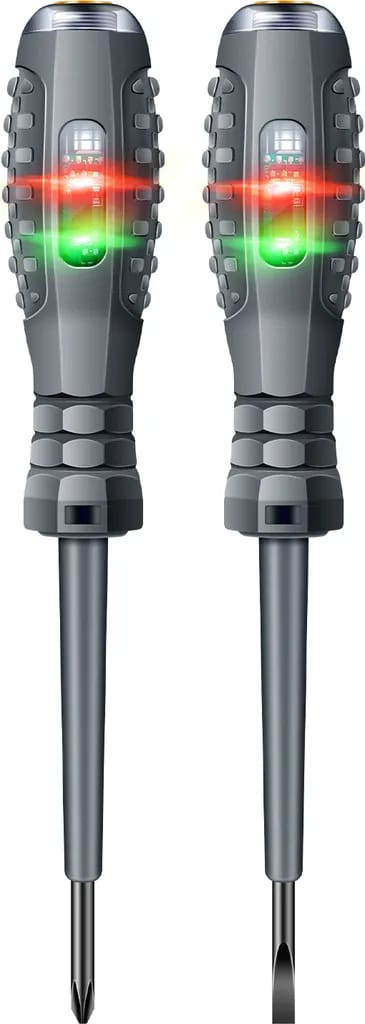Set De Tournevis Électrique B05 Cruciforme Et Plat Avec Indicateur Lumineux Pour Électricien Et Bricolage
