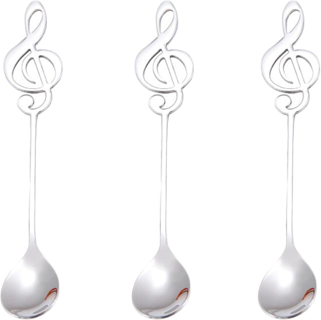 Lot De 3 Cuillères À Espresso En Acier Inoxydable, Pour Dessert Et Café, Cuillères De Barista Élégantes