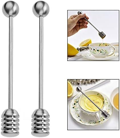 Lot De 2 Cuillères À Miel En Acier Inoxydable, Piques Pour Sirop Et Confiture, Outil De Service Pour Apiculteurs